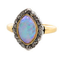 Victorian opal and rose diamond ring-Antique rings-The Antique Ring Shop