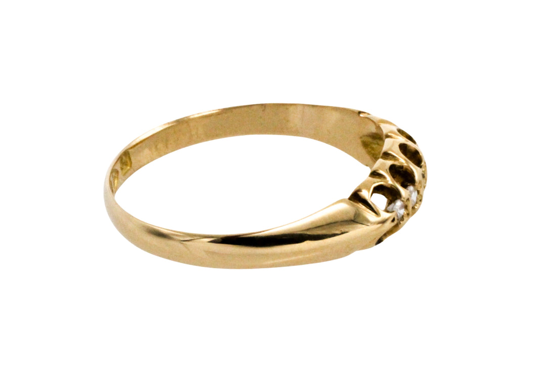 Five stone diamond ring from 1901-Antique rings-The Antique Ring Shop