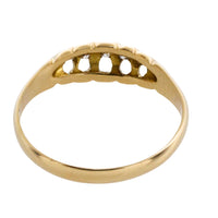 Five stone diamond ring from 1901-Antique rings-The Antique Ring Shop