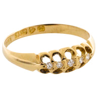 Five stone diamond ring from 1901-Antique rings-The Antique Ring Shop