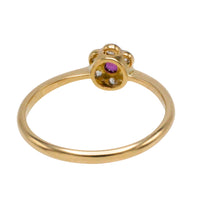 Edwardian old cut diamond and ruby ring in 18 carat gold-The Antique Ring Shop