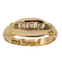 Edwardian rose cut diamond ring from 1918-The Antique Ring Shop