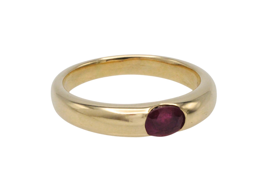 Ruby ring in 14 carat gold-The Antique Ring Shop