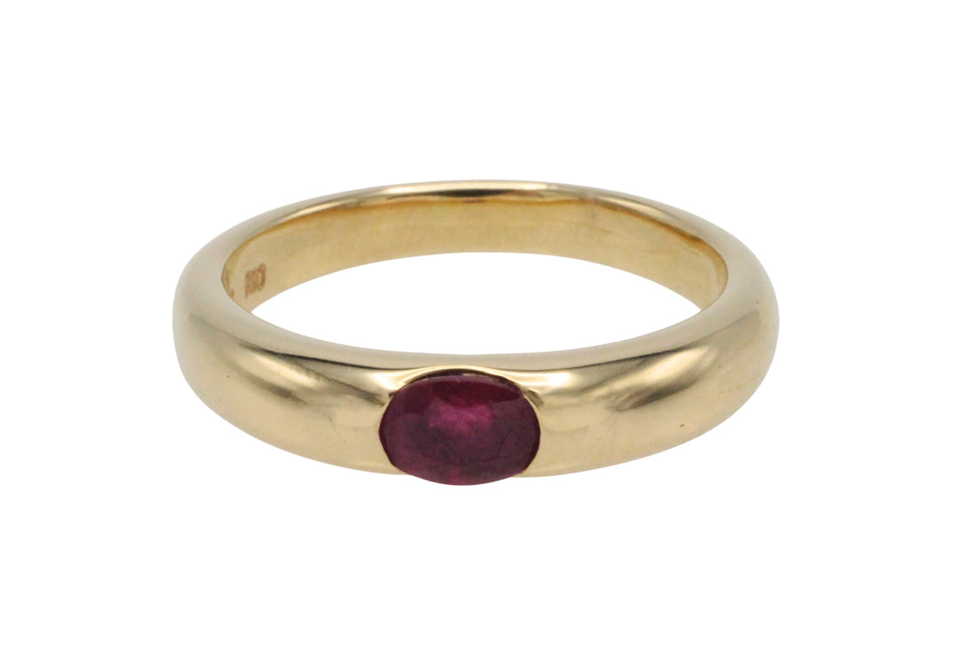 Ruby ring in 14 carat gold-The Antique Ring Shop