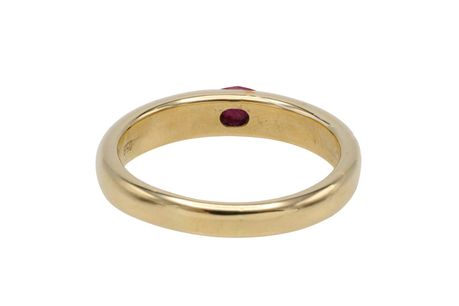 Ruby ring in 14 carat gold-The Antique Ring Shop