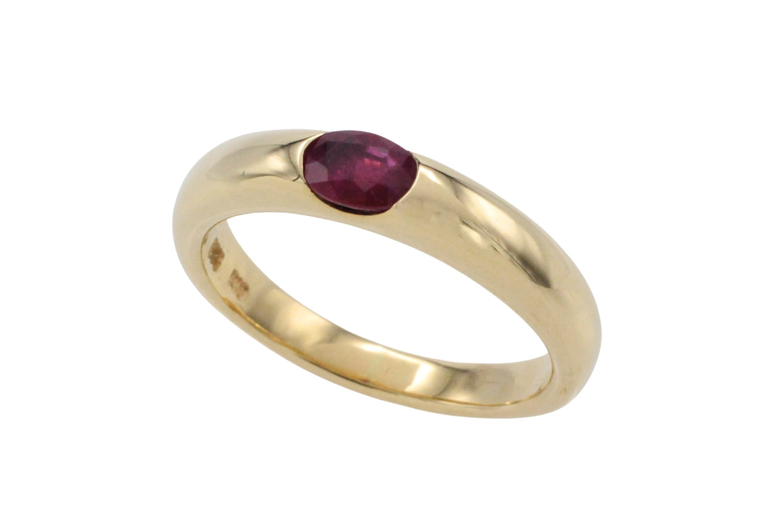 Ruby ring in 14 carat gold-The Antique Ring Shop
