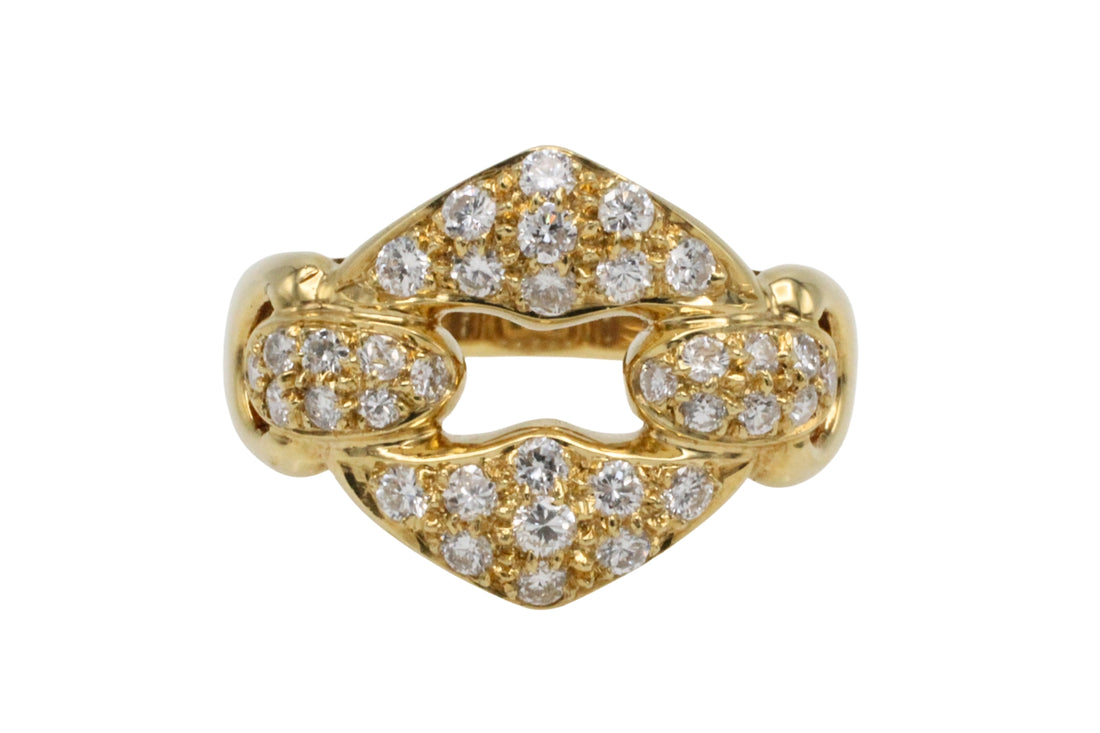 Brilliant cut diamond ring in 18 carat gold-The Antique Ring Shop