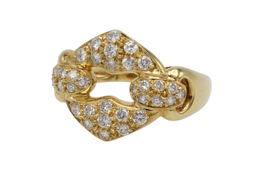 Brilliant cut diamond ring in 18 carat gold-The Antique Ring Shop