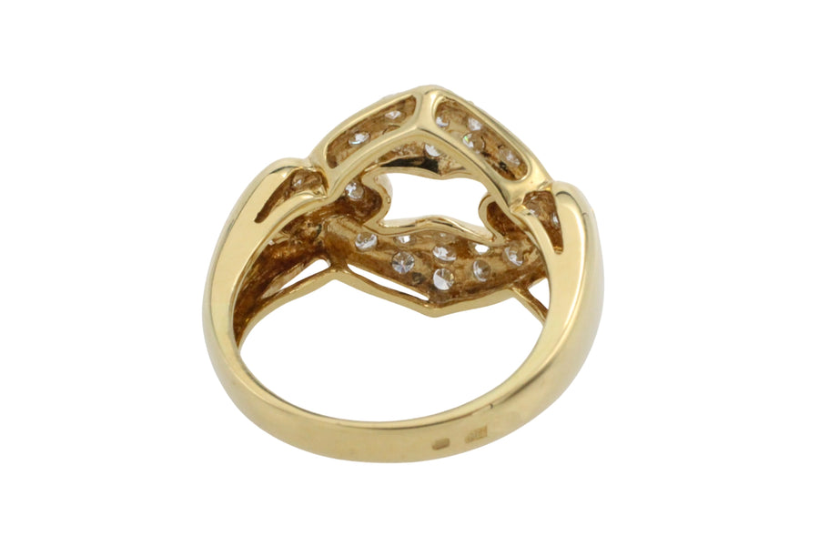 Brilliant cut diamond ring in 18 carat gold-The Antique Ring Shop