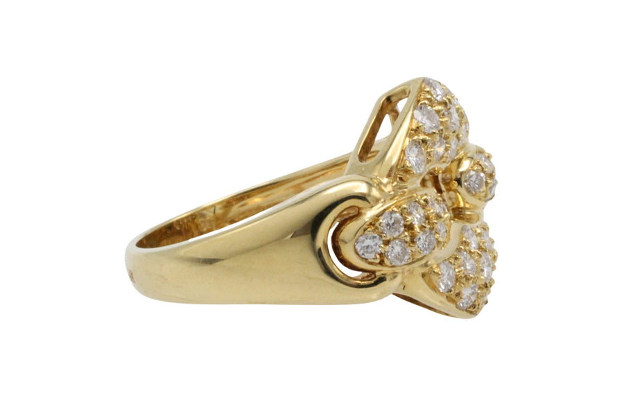 Brilliant cut diamond ring in 18 carat gold-The Antique Ring Shop