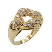 Brilliant cut diamond ring in 18 carat gold-The Antique Ring Shop