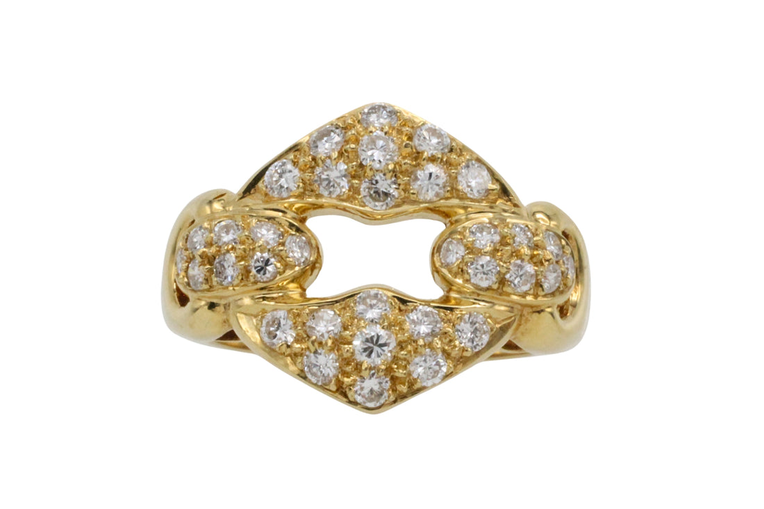 Brilliant cut diamond ring in 18 carat gold-The Antique Ring Shop