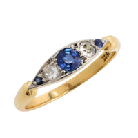 Edwardian sapphire and diamond ring-Antique rings-The Antique Ring Shop