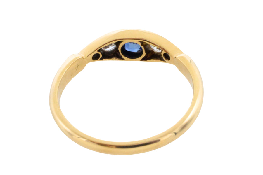 Edwardian sapphire and diamond ring-Antique rings-The Antique Ring Shop