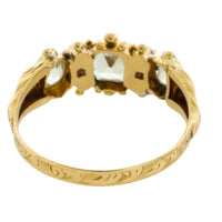 Victorian chrysoberyl and tourmaline ring-Antique rings-The Antique Ring Shop