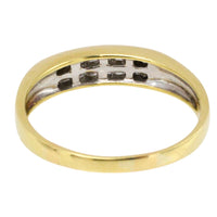 Princess cut diamond ring in 18 carat gold-wedding rings-The Antique Ring Shop