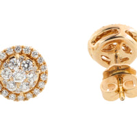 Diamond studs in 18 carat gold-Earrings-The Antique Ring Shop