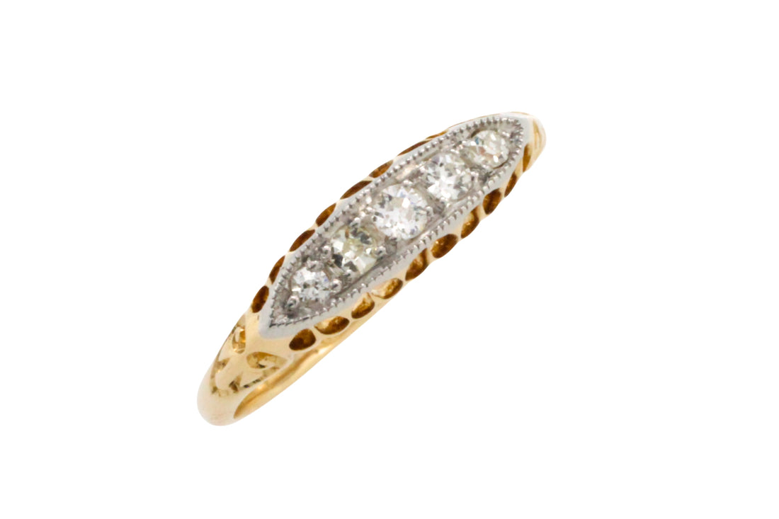 Edwardian old cut diamond ring-Antique rings-The Antique Ring Shop