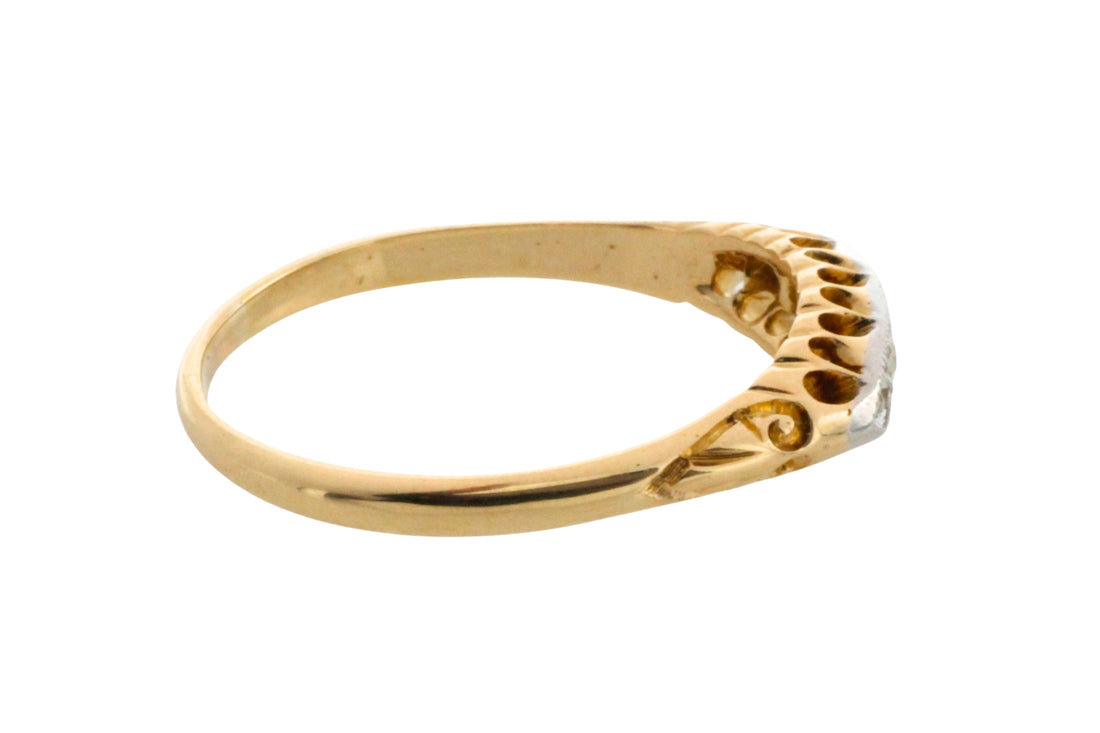 Edwardian old cut diamond ring-Antique rings-The Antique Ring Shop