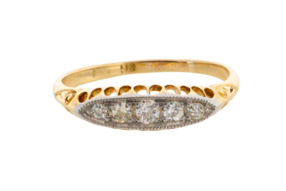 Edwardian old cut diamond ring-Antique rings-The Antique Ring Shop