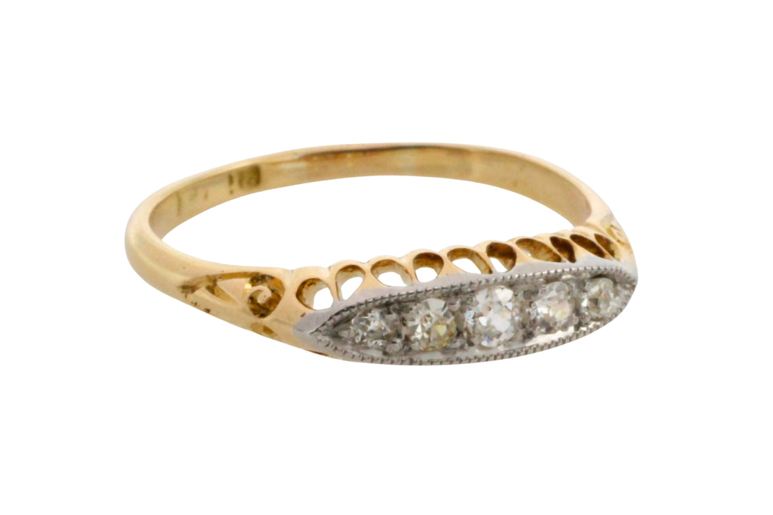 Edwardian old cut diamond ring-Antique rings-The Antique Ring Shop