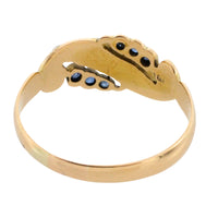 Edwardian sapphire and pearl ring from 1908