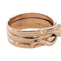 Antique snake ring with diamond eyes-Antique rings-The Antique Ring Shop