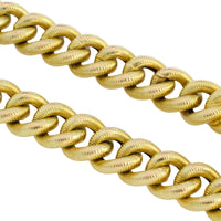 Vintage gourmet bracelet with rope links-Bracelets-The Antique Ring Shop