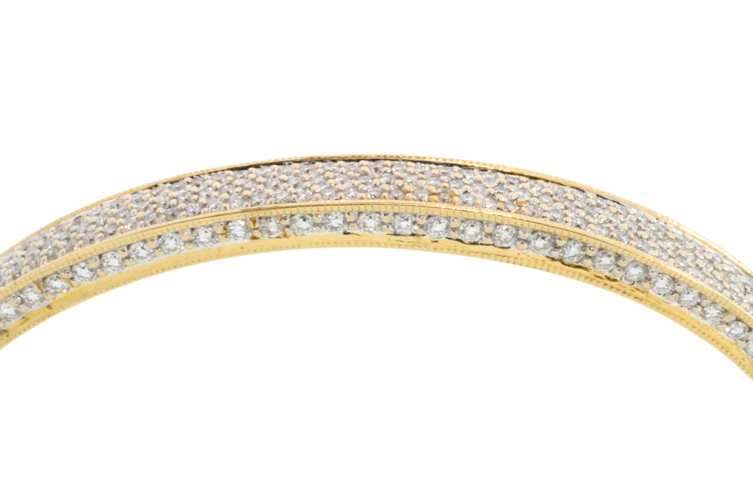 Diamond bracelet in 14 carat gold-Bracelets-The Antique Ring Shop