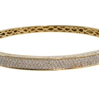 Diamond bracelet in 14 carat gold-Bracelets-The Antique Ring Shop