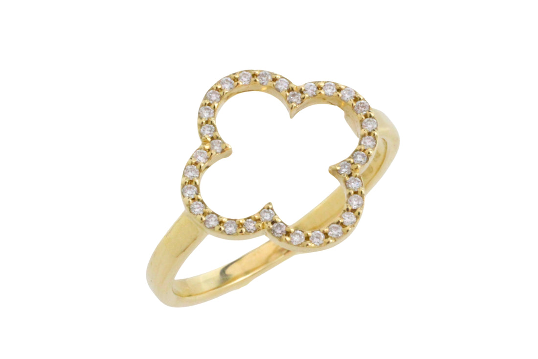 Diamond ring in 14 carat gold-Vintage Rings-The Antique Ring Shop