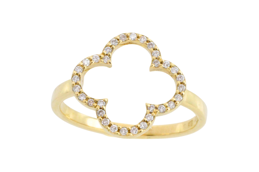 Diamond ring in 14 carat gold-Vintage Rings-The Antique Ring Shop