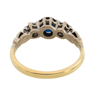 Vintage sapphire and diamond ring
