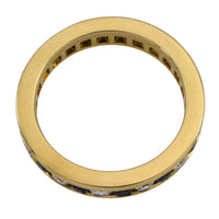 Sapphire and diamond eternity band in 18 carat gold-Vintage Rings-The Antique Ring Shop