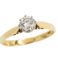 Vintage .40 carat diamond solitaire ring-engagement rings-The Antique Ring Shop