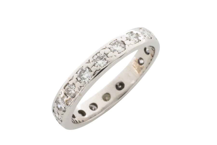 14 carat white gold diamond eterinty band-wedding rings-The Antique Ring Shop