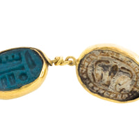 Scarab beetle bracelet in 18 carat gold
