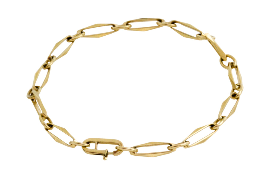 Forever closed braclet in 14 carat gold-Bracelets-The Antique Ring Shop