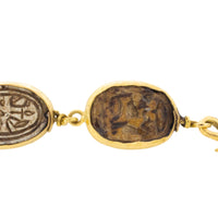 Scarab beetle bracelet in 18 carat gold