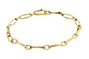 Forever closed braclet in 14 carat gold-Bracelets-The Antique Ring Shop
