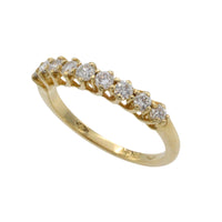 Diamond half eternity band in 18 carat gold