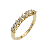 Diamond half eternity band in 18 carat gold
