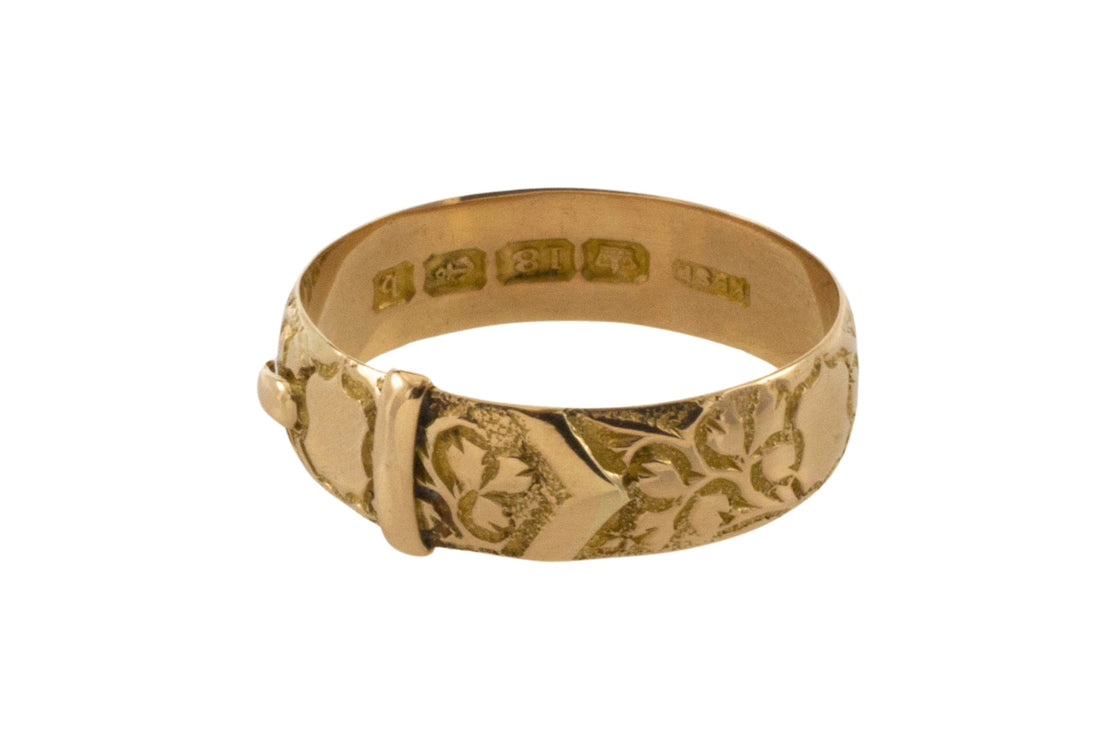 22 carat gold band from 1937-wedding rings-The Antique Ring Shop