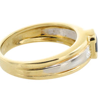 Sapphire and diamond ring in 18 carat gold