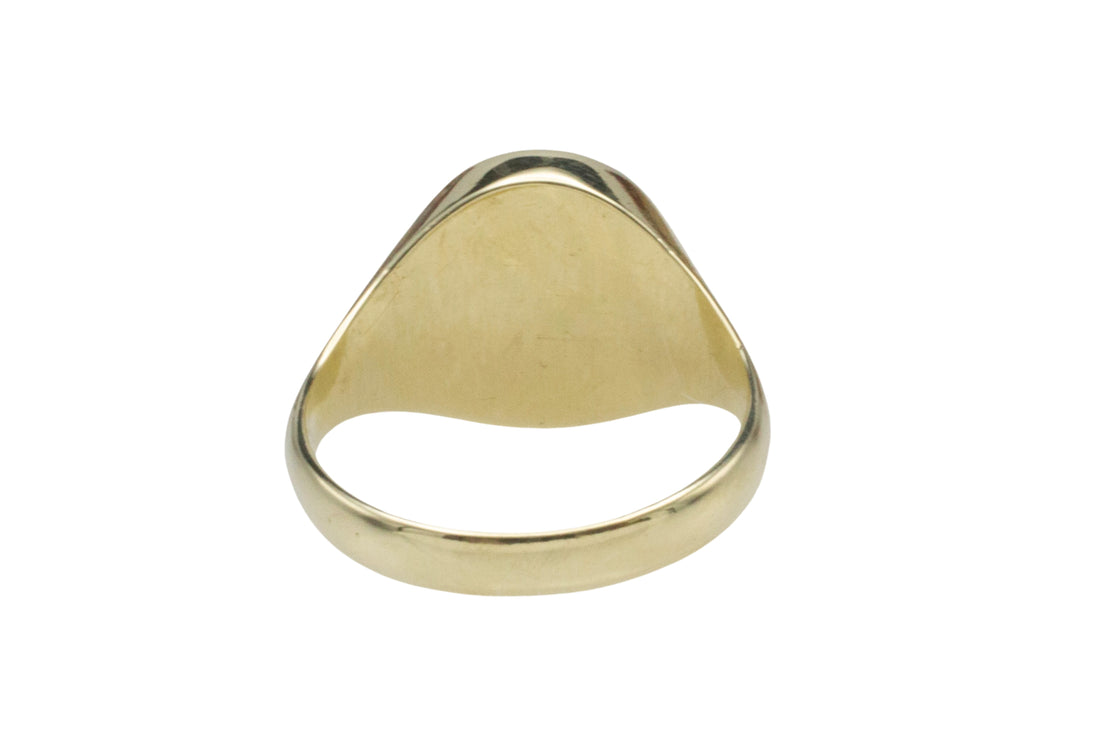 Vintage signet ring with intaglio-gents rings-The Antique Ring Shop