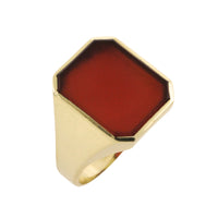 Vintage Dutch carnelian signet ring-The Antique Ring Shop