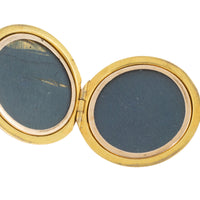 Art Nouveau locket in 14 carat gold-Pendants-The Antique Ring Shop