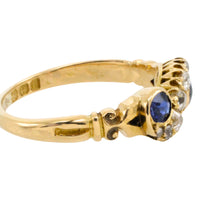 Sapphire and diamond ring from 1903-Antique rings-The Antique Ring Shop