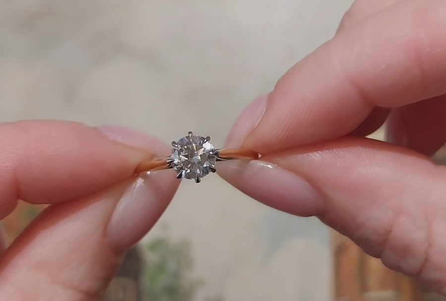 .80 karaat diamanten solitaire ring