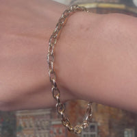14 carat gold link bracelet